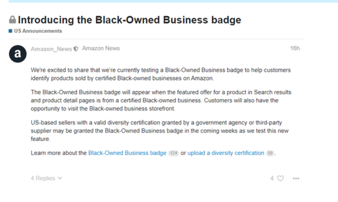 Finally Amazon have pulled their finger out and actually done something the community have been calling for for years. Well done Amazon!!